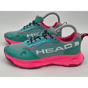HEAD Savannah Trail II TMS Womens 6.5 Teal Pink Trail Sneakers EUC